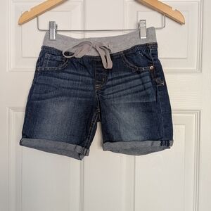 Justice Girls (Size 12R) Denim/Jean Shorts with Elastic Waist